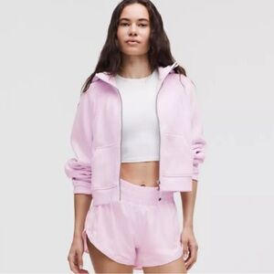 Lulu scuba oversized hoodie in light pink